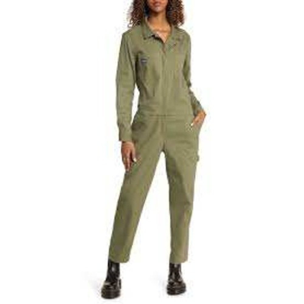 Wildfang Womens Green Essential Coverall Jumpsuit MEDIUM Utility Gorpcore Cargo